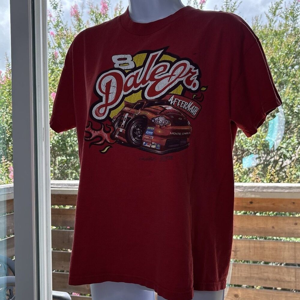 Large Vintage CSA Dale Earnhardt Jr. #8 Aftermath Nascar T-Shirt
